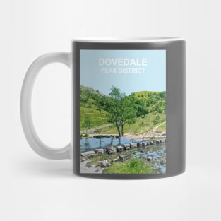 Dovedale, Peak District, Derbyshire art gift. Stepping Stones Mug